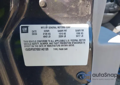 2005 Cadillac Cts Standard from USA, damaged, VIN 1G6DP567650140126